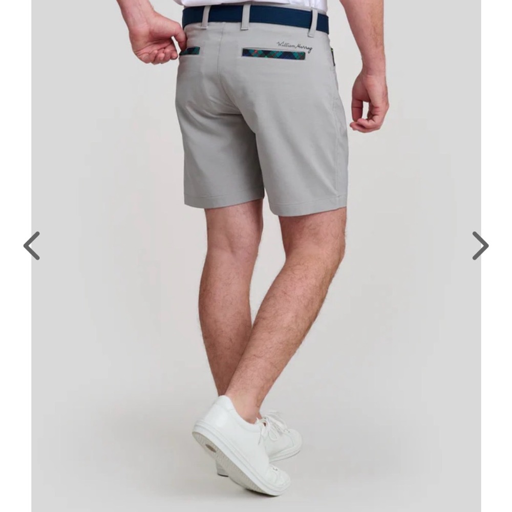 NWOT William Murray Golf 7” Short Straight Fit Light Gray - Picture 8 of 8